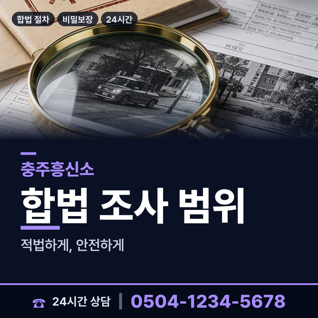 충주 산척면 외도의심 상담 안내